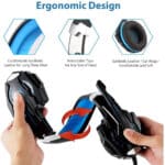 ⁦Kotion Each g9000 Gaming Headset - Blue⁩ - الصورة ⁦3⁩