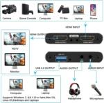 ⁦4K Video-Audio Capture Card⁩ - الصورة ⁦3⁩