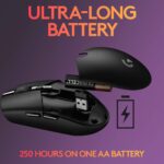 ⁦Logetich G304 Wireless Mouse - Black⁩ - الصورة ⁦2⁩