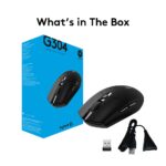⁦Logetich G304 Wireless Mouse - Black⁩ - الصورة ⁦7⁩
