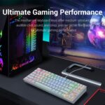 ⁦Redragon K552 Mechanical Gaming Keyboard - White⁩ - الصورة ⁦2⁩
