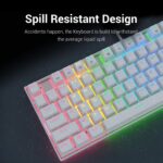 ⁦Redragon K552 Mechanical Gaming Keyboard - White⁩ - الصورة ⁦7⁩