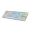 Redragon K552 Mechanical Gaming Keyboard RGB LED Backlit Wired with Anti-Dust Proof Switches for Windows PC (White, 87 Key Blue Switches)