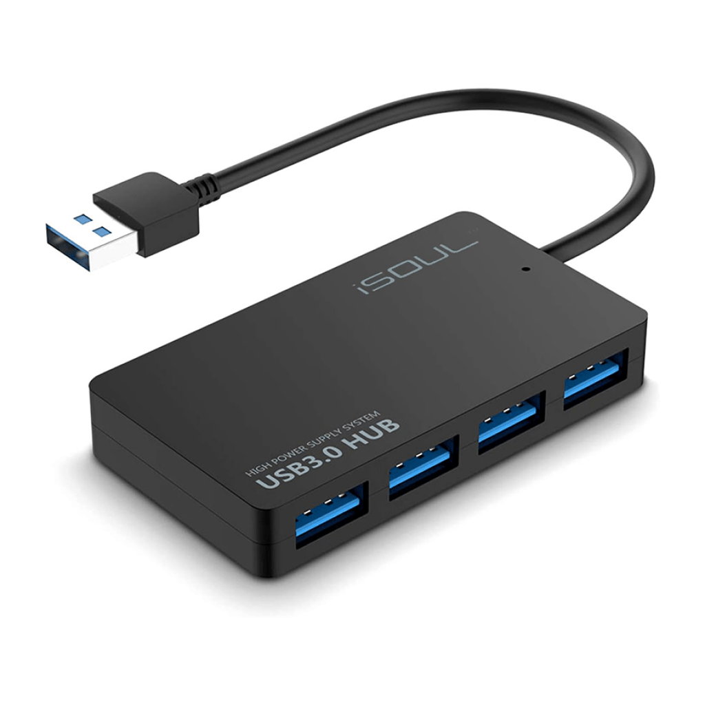 Espansione hub USB con 4 porte, velocità 4, con cavo adattatore multi usb, per PS3, Xbox, Wii, Computer, Mac, PC portatile, NoteBook, NetBook, Tablet, supporta Windows Vista/7/Mac [con chip IC-TW]