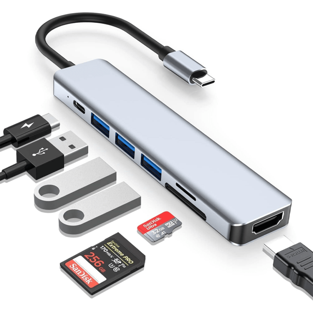 8 in 1 Multiport Type C adapter