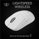 ⁦Logitech G-pro SuperLight X - White⁩ - الصورة ⁦4⁩
