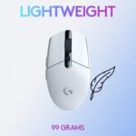 ⁦Logetich G304 Wireless Mouse - White⁩ - الصورة ⁦5⁩