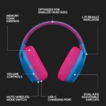 ⁦Logitech G435 Lightspeed Gaming Headset- Blue & Pink⁩ - الصورة ⁦8⁩