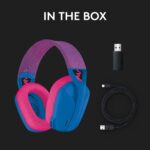 ⁦Logitech G435 Lightspeed Gaming Headset- Blue & Pink⁩ - الصورة ⁦9⁩
