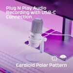 ⁦HyperX SoloCast Microphone - White⁩ - الصورة ⁦2⁩