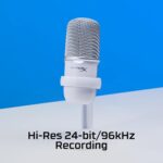 ⁦HyperX SoloCast Microphone - White⁩ - الصورة ⁦3⁩
