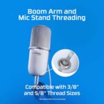 ⁦HyperX SoloCast Microphone - White⁩ - الصورة ⁦6⁩