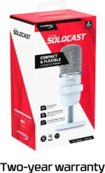 ⁦HyperX SoloCast Microphone - White⁩ - الصورة ⁦8⁩