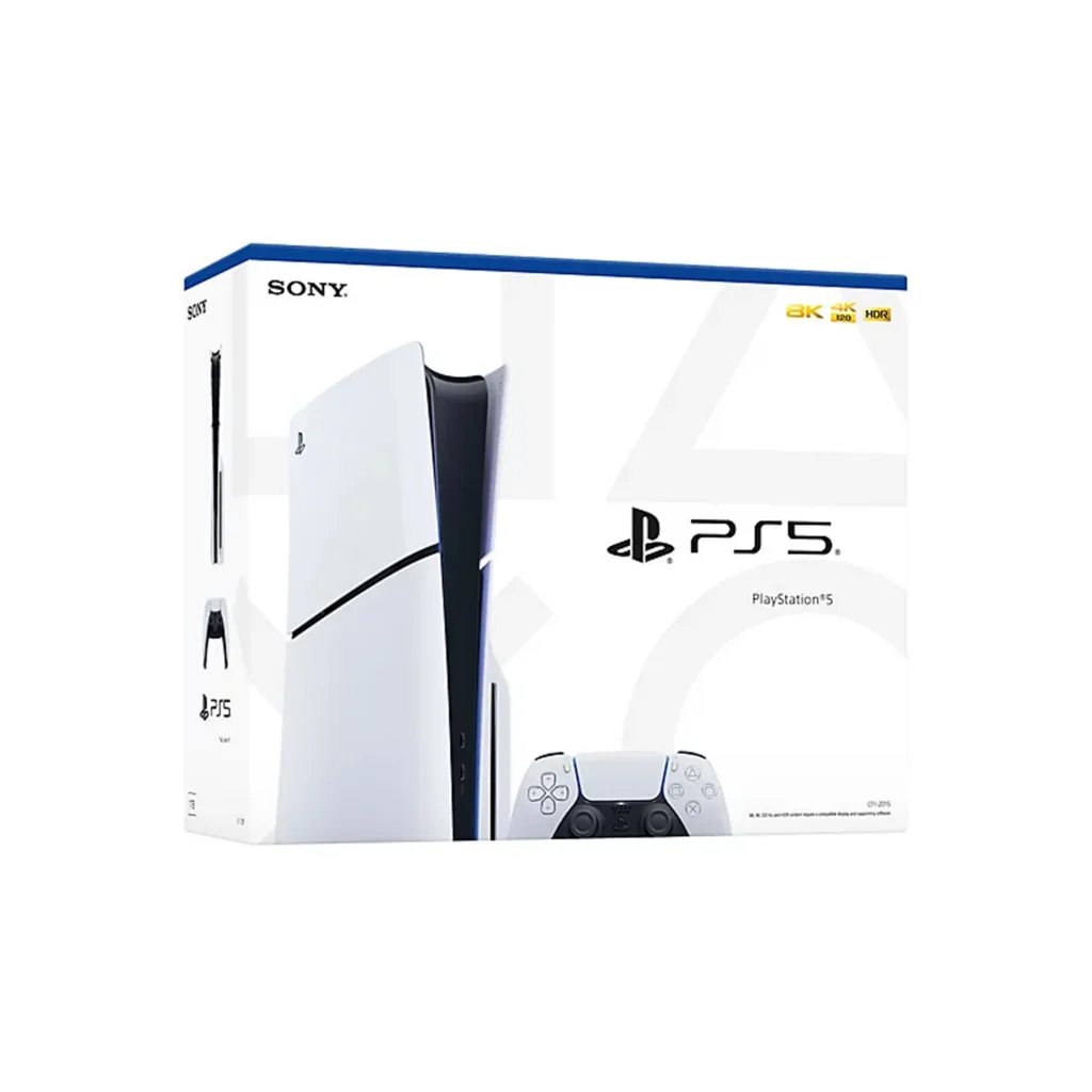 Sony PlayStation 5 Console with Wireless Controller, Asian Edition - White and Black slim Europe 4