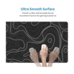 ⁦Black Topographic MousePad XL⁩ - الصورة ⁦4⁩