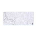 White Topo-CANYON MousePad XL