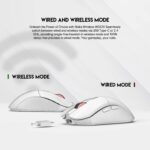 ⁦Fantech Blake WGC5 Wireless Gaming Mouse - White⁩ - الصورة ⁦6⁩