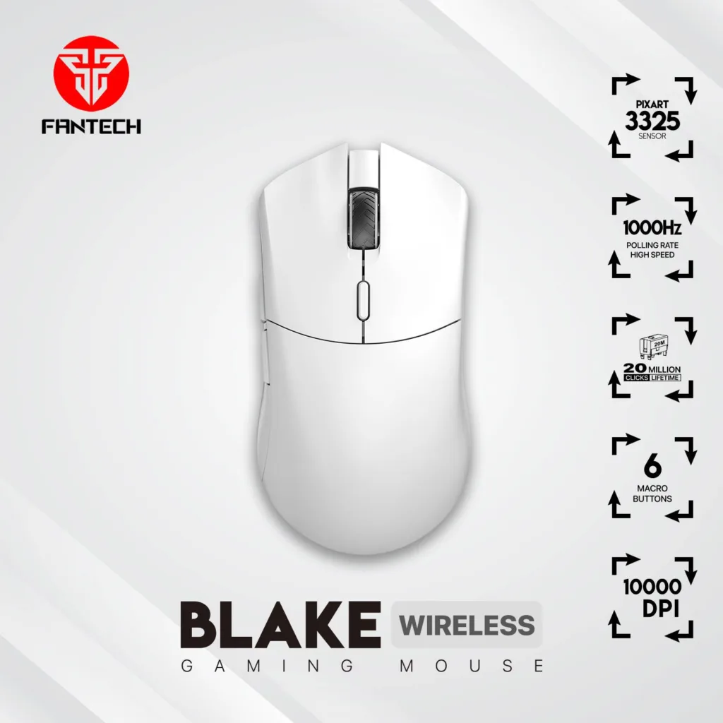 Fantech Blake WGC5 Wireless Gaming Mouse – White