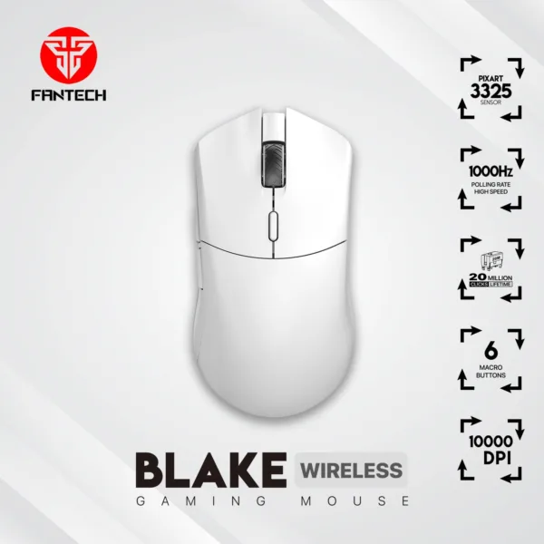 Fantech Blake WGC5 Wireless Gaming Mouse – White