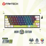 ⁦Fantech  MK874 V2 Atom 63 Hot swappable Mechanical Keyboard-Mori Blue White⁩ - الصورة ⁦4⁩