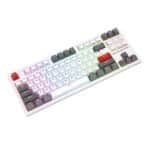 ⁦Royal Kludge RK87 Wired Gaming Keyboard - ( White,Grey,Red / Blue Switch)⁩ - الصورة ⁦3⁩