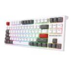 ⁦Royal Kludge RK87 Wired Gaming Keyboard - ( White,Grey,Red / Blue Switch)⁩ - الصورة ⁦4⁩