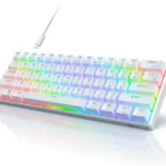 Royal Kludge RK61 Gaming Keyboard - ( White / Brown Switch)