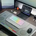 ⁦Royal Kludge RK61 Gaming Keyboard - ( White / Brown Switch)⁩ - الصورة ⁦5⁩