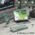 ⁦Royal Kludge RK C61 Gaming Keyboard - ( Black / Green Mint Switch)⁩ - الصورة ⁦8⁩