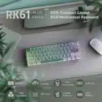 ⁦Royal Kludge RK C61 Gaming Keyboard - ( Black / Green Mint Switch)⁩ - الصورة ⁦9⁩