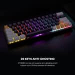 ⁦Fantech MK874 V2 Atom 63 Hot swappable Mechanical Keyboard- Mizu Navy Blue⁩ - الصورة ⁦4⁩