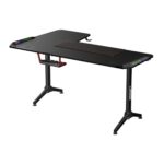⁦Twisted Minds WARRIOR L Shaped Gaming Desk - RGB Right Black⁩ - الصورة ⁦3⁩