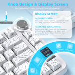 ⁦Attack Shark X85 pro Tri-mode-White Contour⁩ - الصورة ⁦5⁩