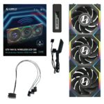 ⁦Lian Li UNI FAN SL Wireless Reverse 120 3pcs Black (copy)⁩ - الصورة ⁦6⁩