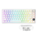 ⁦Attack Shark X85 pro Tri-mode-White Contour⁩ - الصورة ⁦2⁩