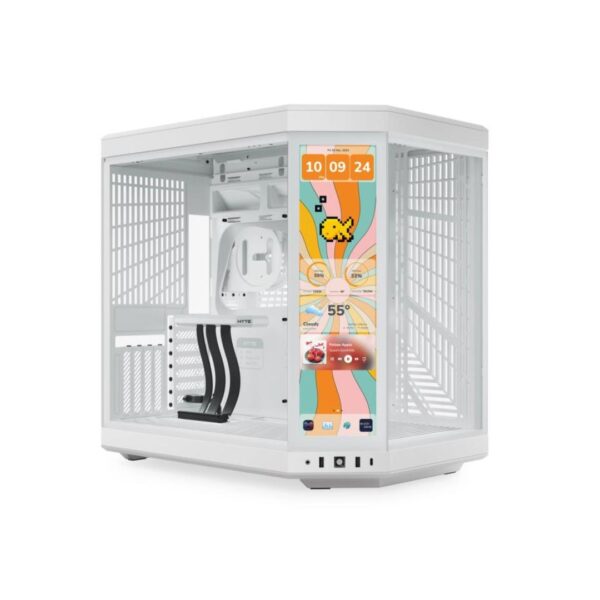 HYTE Y70 Touch Infinite ATX Dual Chamber Mid-Tower Case - Snow White