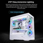 ⁦Lian Li V100 Case Pre Installed Four 120mm White⁩ - الصورة ⁦3⁩