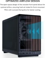 ⁦Lian li DAN case A3 MATX Wooden Panel ver Black⁩ - الصورة ⁦5⁩