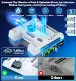 ⁦OIVO PS5 Cooling Stand with Controller Charger⁩ - الصورة ⁦3⁩