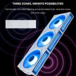 ⁦Lian Li UNI FAN SL-INFINITY Wireless 120 (3pcs) with controller White⁩ - الصورة ⁦3⁩
