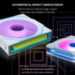 ⁦Lian Li UNI FAN SL-INFINITY Wireless 120 (3pcs) with controller White⁩ - الصورة ⁦4⁩