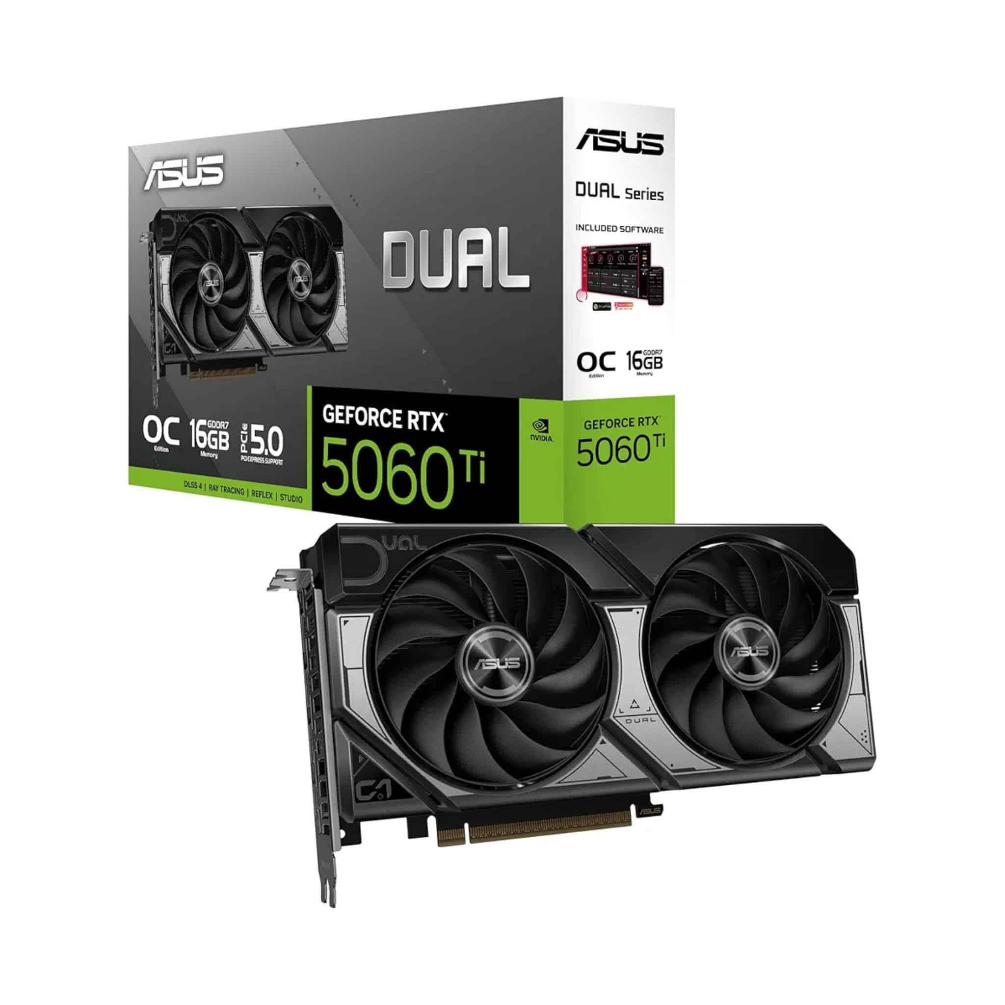 تصميم بدون عنوان_20251219_181129_٠٠٠٠ ASUS DUAL RTX5060TI 16GB OC EDITION GDDR7 - الصورة 1