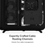 ⁦HYTE X50 ATX Case with Tempered Glass Side Panel - Pitch Black⁩ - الصورة ⁦4⁩