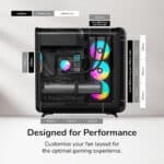 ⁦HYTE X50 ATX Case with Tempered Glass Side Panel - Pitch Black⁩ - الصورة ⁦3⁩