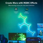 ⁦Y Shaped Light RGB Panels⁩ - الصورة ⁦2⁩