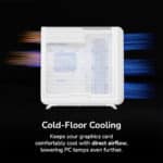 ⁦HYTE X50 ATX Case with Tempered Glass Side Panel - Snow White⁩ - الصورة ⁦6⁩