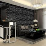 ⁦3d Wall Panels - Black⁩ - الصورة ⁦3⁩