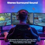⁦ATTACK SHARK G800 Wireless Gaming Headset - Black⁩ - الصورة ⁦5⁩