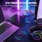 ⁦ATTACK SHARK G800 Wireless Gaming Headset - Black⁩ - الصورة ⁦3⁩