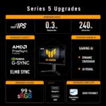 ⁦ASUS TUF Gaming  VG249QML5A Monitor  ( 24-inch FHD - Fast-IPS, 240Hz )⁩ - الصورة ⁦2⁩